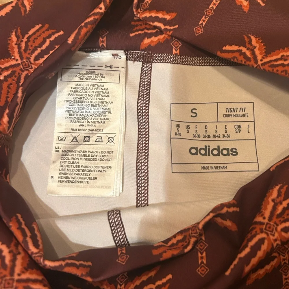 Adidas X Farm Rio Palm Tree Print Leggings - Picture 3 of 4